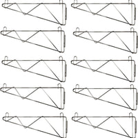 Omcan - 18” Wall Bracket For Chrome Shelving, Pack of 10 - 24250