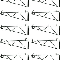 Omcan - 18” Wall Bracket For Epoxy Shelving, Pack of 10 - 24253