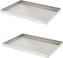 Omcan - 18″ x 12″ x 1″ Stainless Steel Pan With Drain Holes, Pack of 2 - 43513