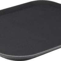 Omcan - 18" x 14" Black Rectangular Non-Slip Service Tray (457 mm x 356 mm) - 80115