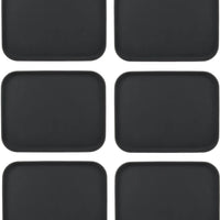 Omcan - 18" x 14" Black Rectangular Non-Slip Service Tray (457 mm x 356 mm) - 80115