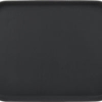 Omcan - 18" x 14" Black Rectangular Non-Slip Service Tray (457 mm x 356 mm), Pack of 10 - 80115