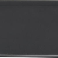 Omcan - 18" x 14" Black Rectangular Non-Slip Service Tray (457 mm x 356 mm), Pack of 10 - 80115