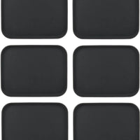 Omcan - 18" x 14" Black Rectangular Non-Slip Service Tray (457 mm x 356 mm), Pack of 10 - 80115