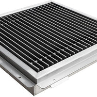 Omcan - 18″ x 18″ Floor Drain with Stainless Steel Grating Bar - 44612