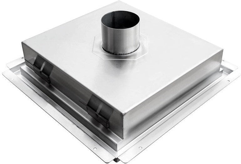 Omcan - 18″ x 18″ Floor Drain with Stainless Steel Grating Bar - 44612