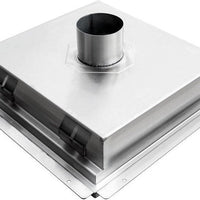 Omcan - 18″ x 18″ Floor Drain with Stainless Steel Grating Bar - 44612