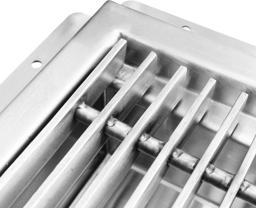 Omcan - 18″ x 18″ Floor Drain with Stainless Steel Grating Bar - 44612