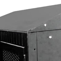 Omcan - 18" x 18" x 6" Black Slope Top for 1 Bank Locker, Pack of 4 - 43404