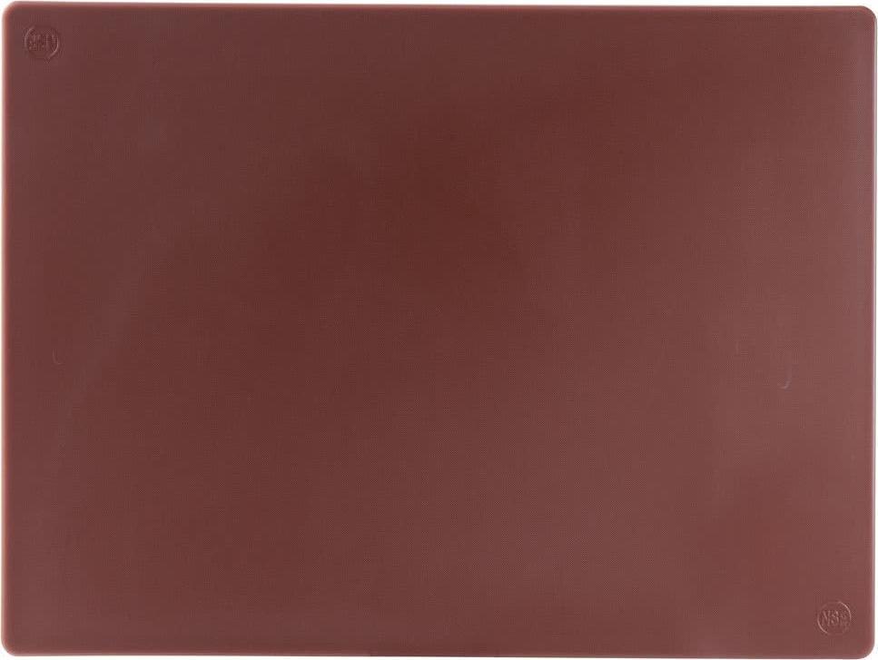 Omcan - 18" x 24" Brown Rigid Cutting Board, Pack of 4 - 41211