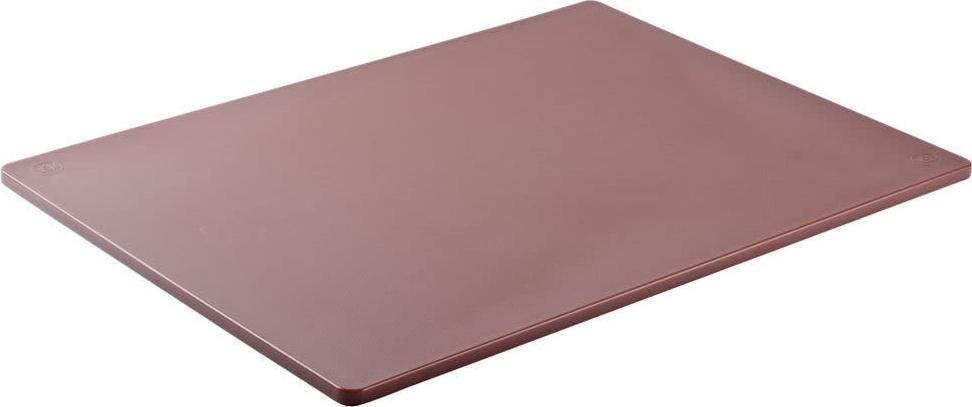 Omcan - 18" x 24" Brown Rigid Cutting Board, Pack of 4 - 41211
