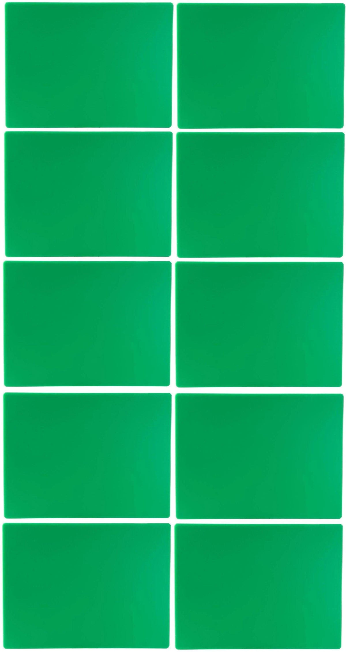 Omcan - 18" x 24" Green Rigid Cutting Board, Pack of 4 - 41210