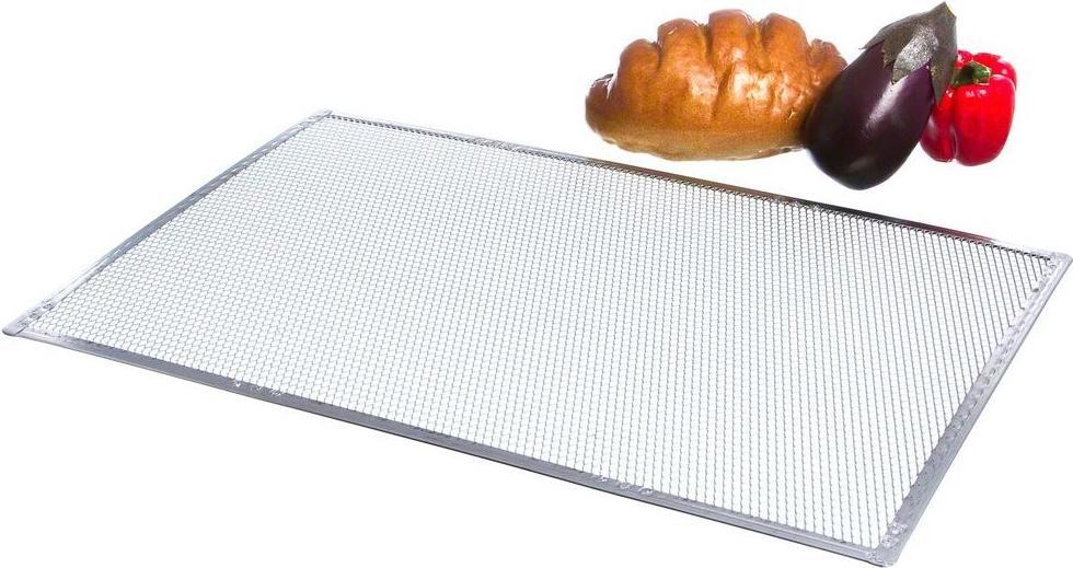 Omcan - 18" x 24" Heavy Duty Crimped Rectangular Pizza Screen, Pack of 3 - 13463