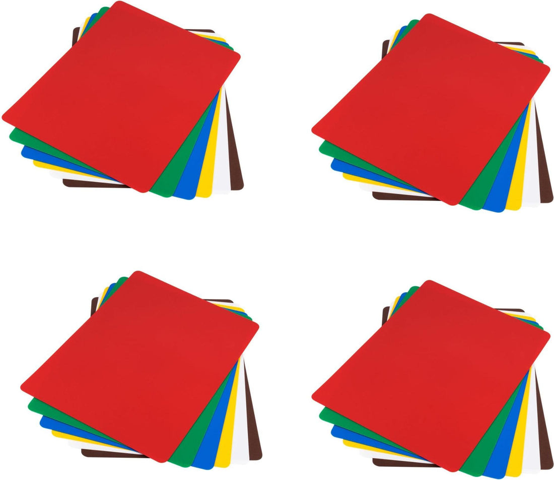 Omcan - 18" x 24", Pack of 6 Colour-Coded Flexible Cutting Boards, Pack of 4 - 41195