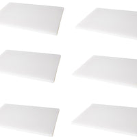 Omcan - 18" x 24" White Rigid Cutting Board, Pack of 10 - 41208