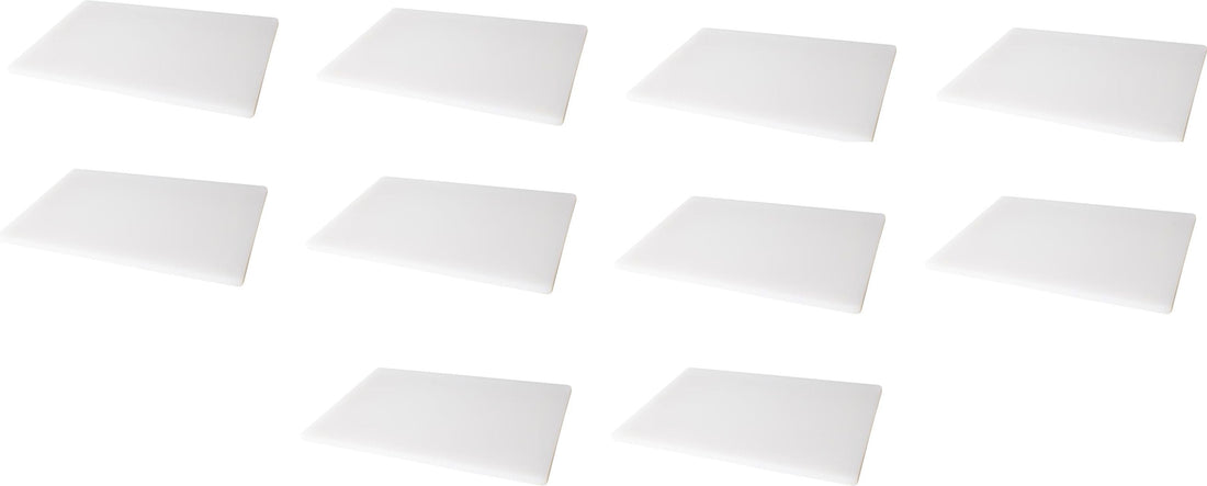Omcan - 18" x 24" White Rigid Cutting Board, Pack of 4 - 41208