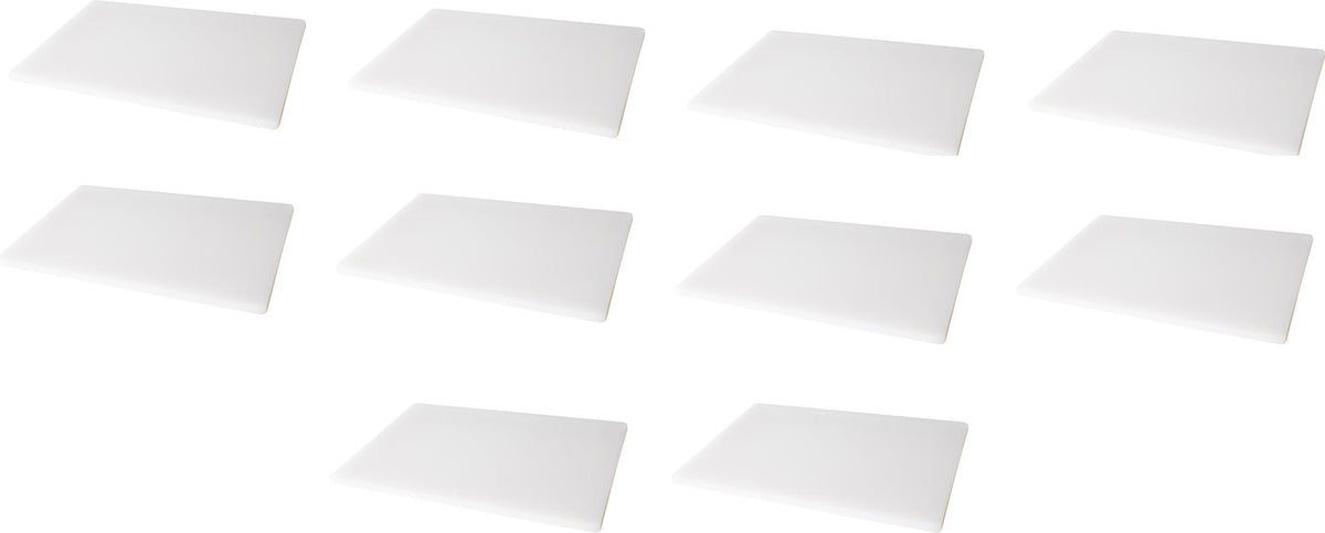 Omcan - 18" x 24" White Rigid Cutting Board, Pack of 4 - 41208
