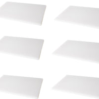 Omcan - 18" x 24" White Rigid Cutting Board, Pack of 4 - 41208