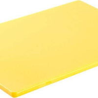 Omcan - 18" x 24" Yellow Rigid Cutting Board, Pack of 10 - 41213