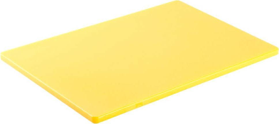 Omcan - 18" x 24" Yellow Rigid Cutting Board, Pack of 4 - 41213