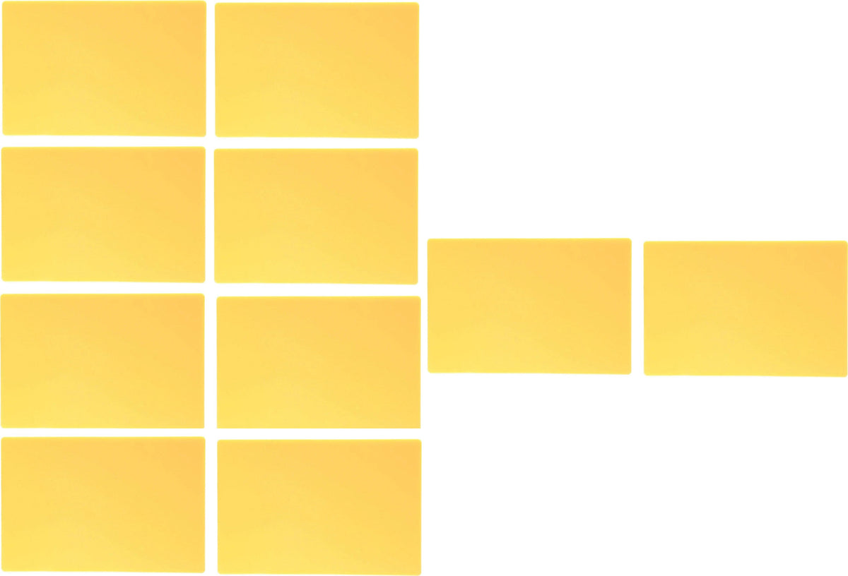 Omcan - 18" x 24" Yellow Rigid Cutting Board, Pack of 4 - 41213