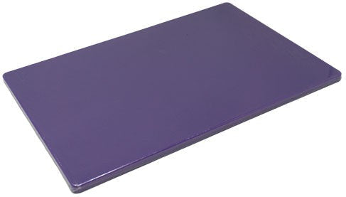 Omcan - 18″ x 24″ x 0.50″ Polyethylene Purple Rigid Cutting Board, Pack of 4 - 44277