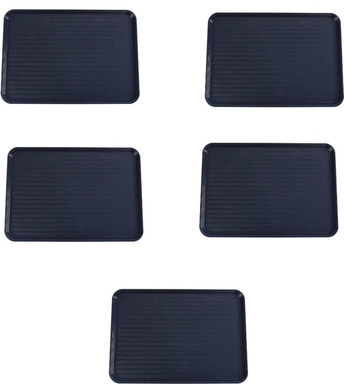 Omcan - 18″ x 26″ Black ABS Plastic Food and Produce Display or Merchandising Tray, Pack of 4 - 81102
