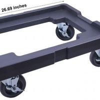 Omcan - 18″ x 26″ Black Dough Proofing Box Dolly - 80955