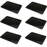 Omcan - 18” x 26” Black Meat & Bun Tray, Pack of 10 - 10109