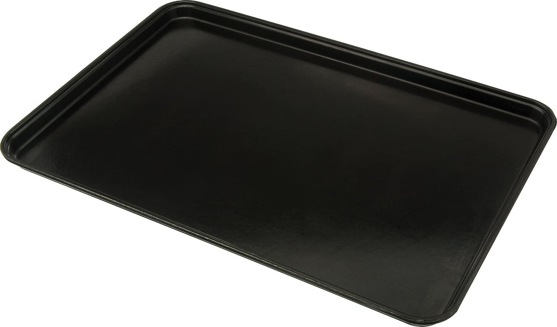 Omcan - 18” x 26” Black Meat & Bun Tray, Pack of 4 - 10109