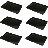 Omcan - 18” x 26” Black Meat & Bun Tray, Pack of 4 - 10109