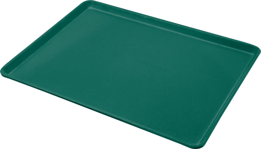 Omcan - 18” x 26” Green Meat & Bun Tray, Pack of 4 - 14243