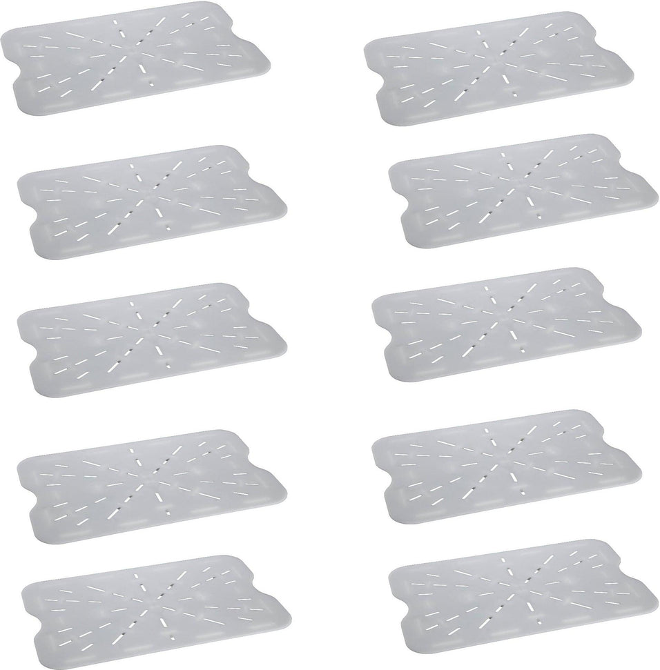 Omcan - 18" x 26" Polycarbonate Drain Shelf For Food Storage Containers (457 x 660 mm), Pack of 10 - 85136