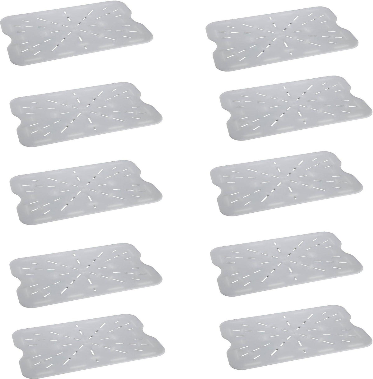 Omcan - 18" x 26" Polycarbonate Drain Shelf For Food Storage Containers (457 x 660 mm), Pack of 4 - 85136