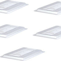 Omcan - 18" x 26" Polycarbonate Food Storage Lid (457 x 660 mm), Pack of 4 - 85124
