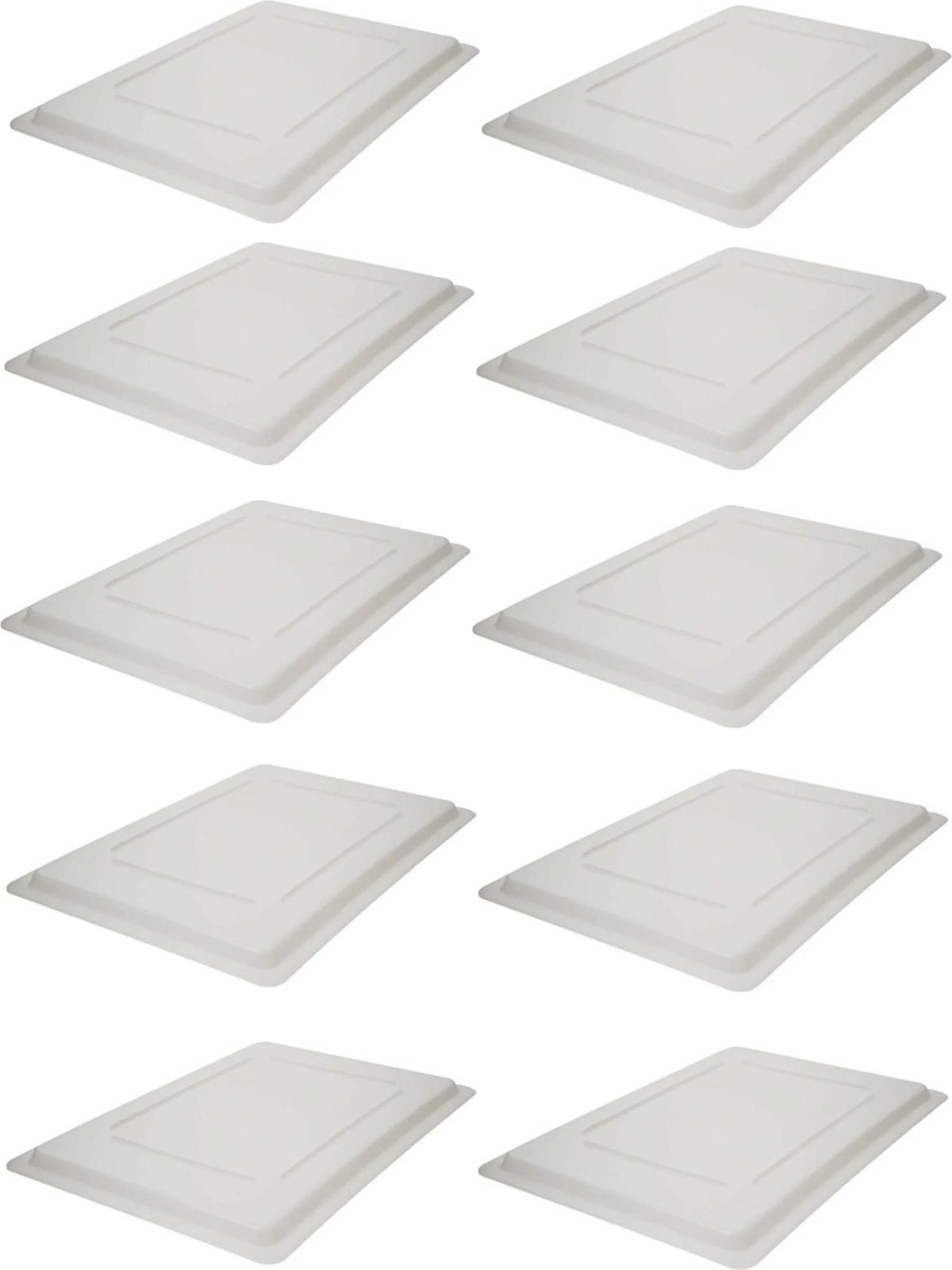 Omcan - 18" x 26" Polypropylene Food Storage Lid (457 x 660 mm), Pack of 10 - 85134