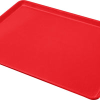 Omcan - 18” x 26” Red Meat & Bun Tray, Pack of 10 - 41347