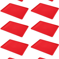 Omcan - 18” x 26” Red Meat & Bun Tray, Pack of 4 - 41347