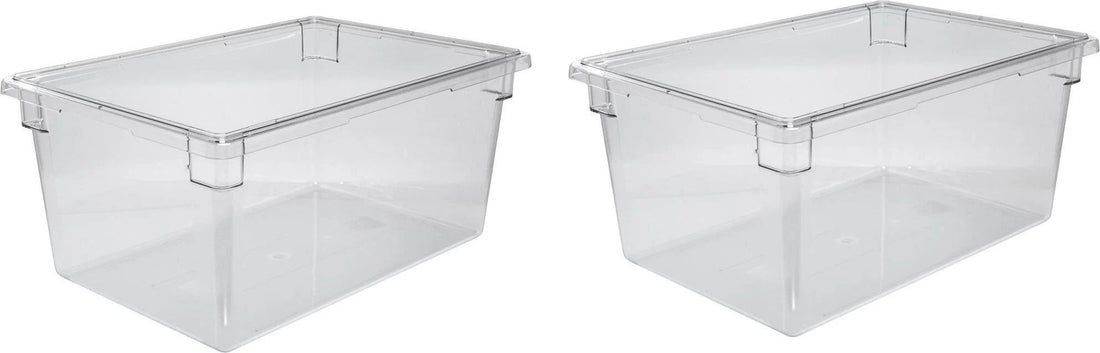 Omcan - 18" x 26" x 12" Polycarbonate Food Storage Container (457 x 660 x 305 mm), Pack of 2 - 85121