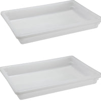 Omcan - 18" x 26" x 3.5" Polypropylene Food Storage Container (457 x 660 x 89 mm), Pack of 5 - 85128