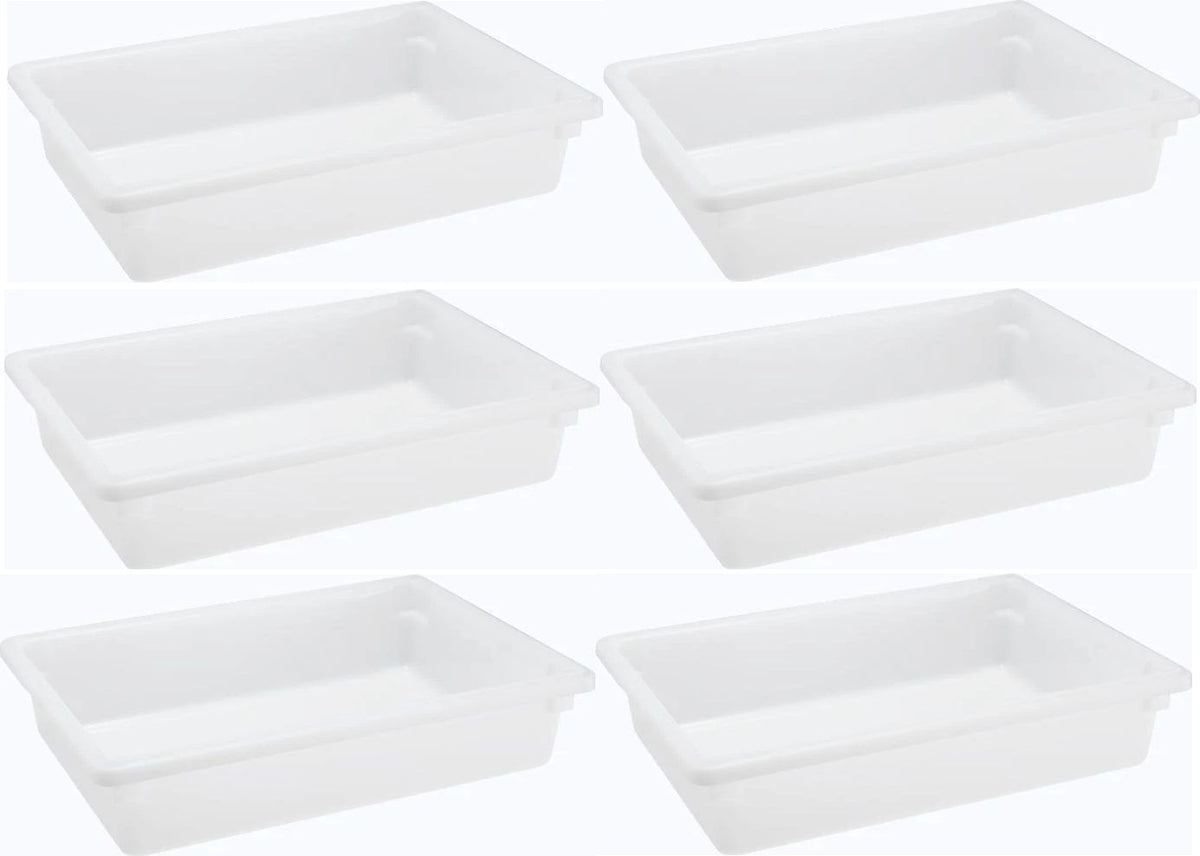 Omcan - 18" x 26" x 6" Polypropylene Food Storage Container (457 x 660 x 152 mm), Pack of 4 - 85129