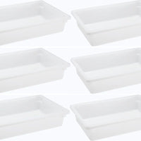 Omcan - 18" x 26" x 6" Polypropylene Food Storage Container (457 x 660 x 152 mm), Pack of 6 - 85129