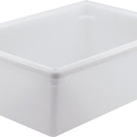 Omcan - 18" x 26" x 9" Polypropylene Food Storage Container (457 x 660 x 229 mm), Pack of 5 - 85130