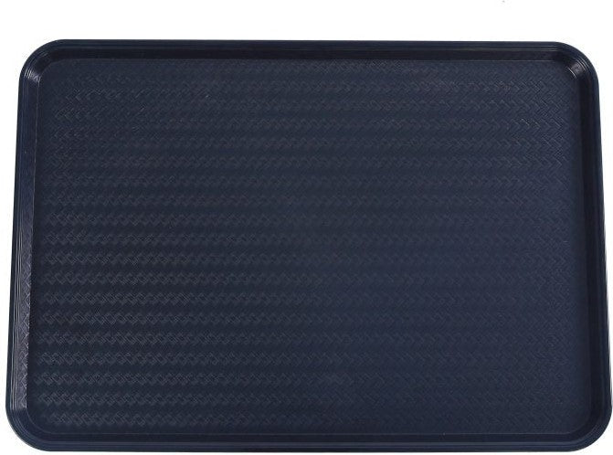Omcan - 18″ x 30″ Black ABS Plastic Food and Produce Display or Merchandising Tray, Pack of 4 - 81103