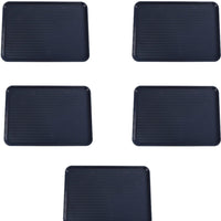 Omcan - 18″ x 30″ Black ABS Plastic Food and Produce Display or Merchandising Tray, Pack of 5 - 81103