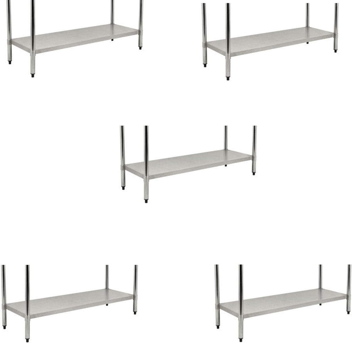 Omcan - 18″ x 30″ Stainless Steel Undershelf for 47719 Standard Work Tables, Pack of 4 - 48211
