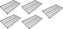 Omcan - 18” x 36” Chrome Shelf, Pack of 4 - 20108