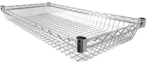 Omcan - 18″ x 36″ Chrome Wire Basket, Pack of 5 - 47323