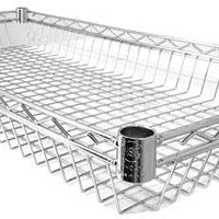 Omcan - 18″ x 36″ Chrome Wire Basket, Pack of 5 - 47323