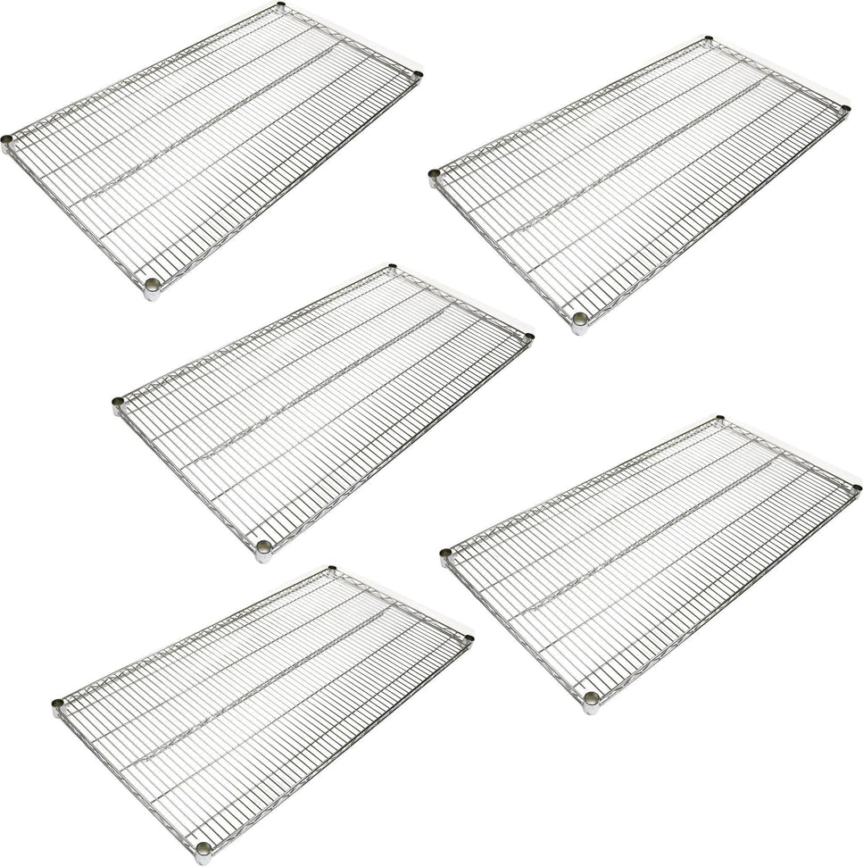 Omcan - 18” x 42” Chrome Shelf, Pack of 5 - 20109